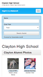 Mobile Screenshot of claytonhighschoolalumni.com